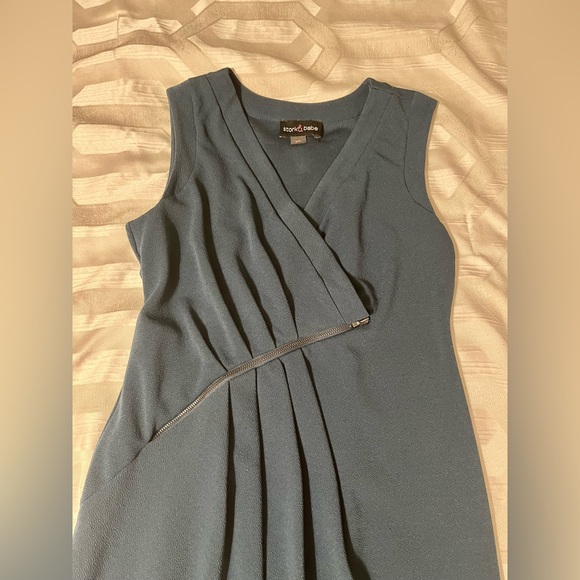 BEAUTIFUL STORK & BABE Teal Blue MATERNITY DRESS - Small - Picture 4 of 5